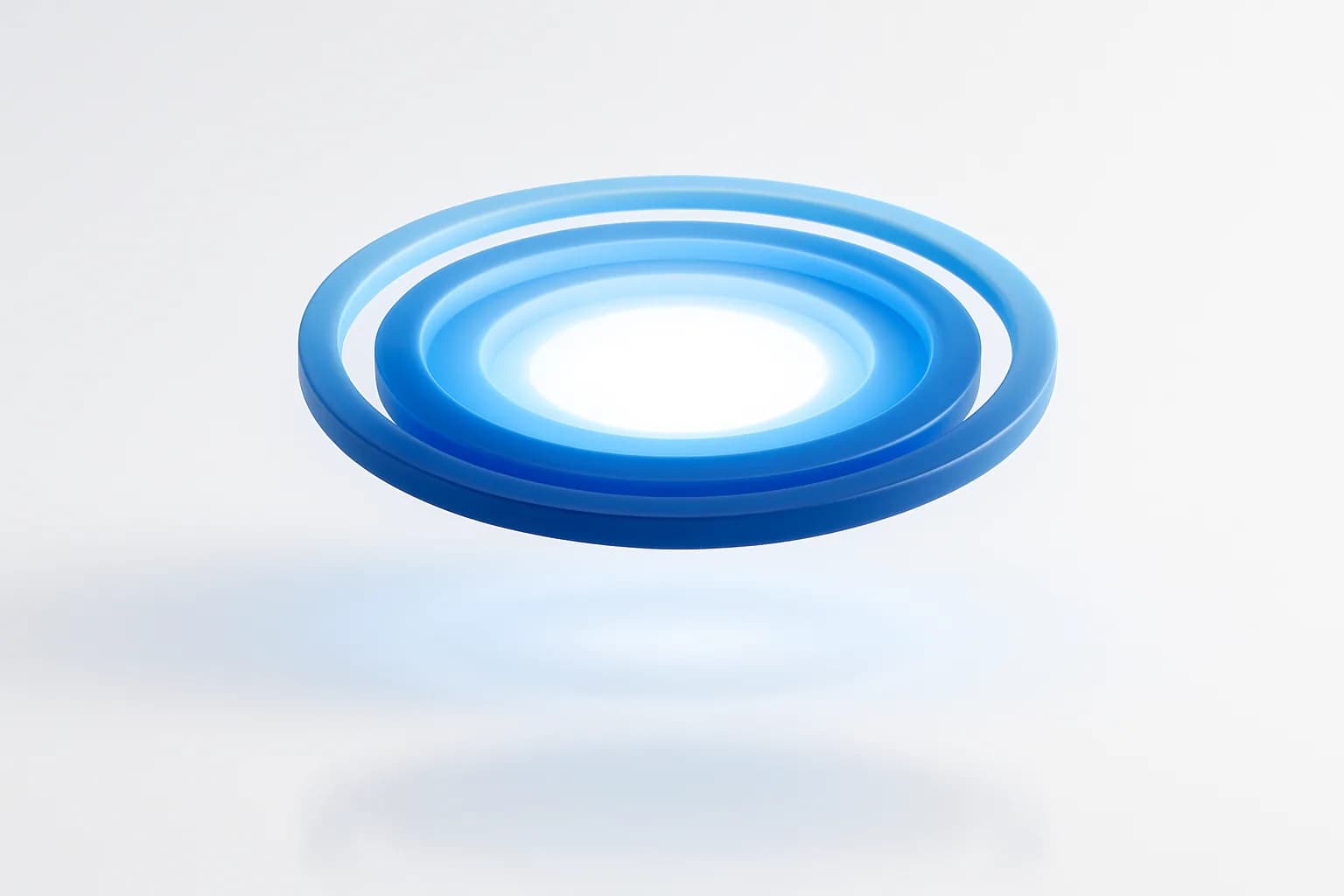 Rings of light circling a bright core