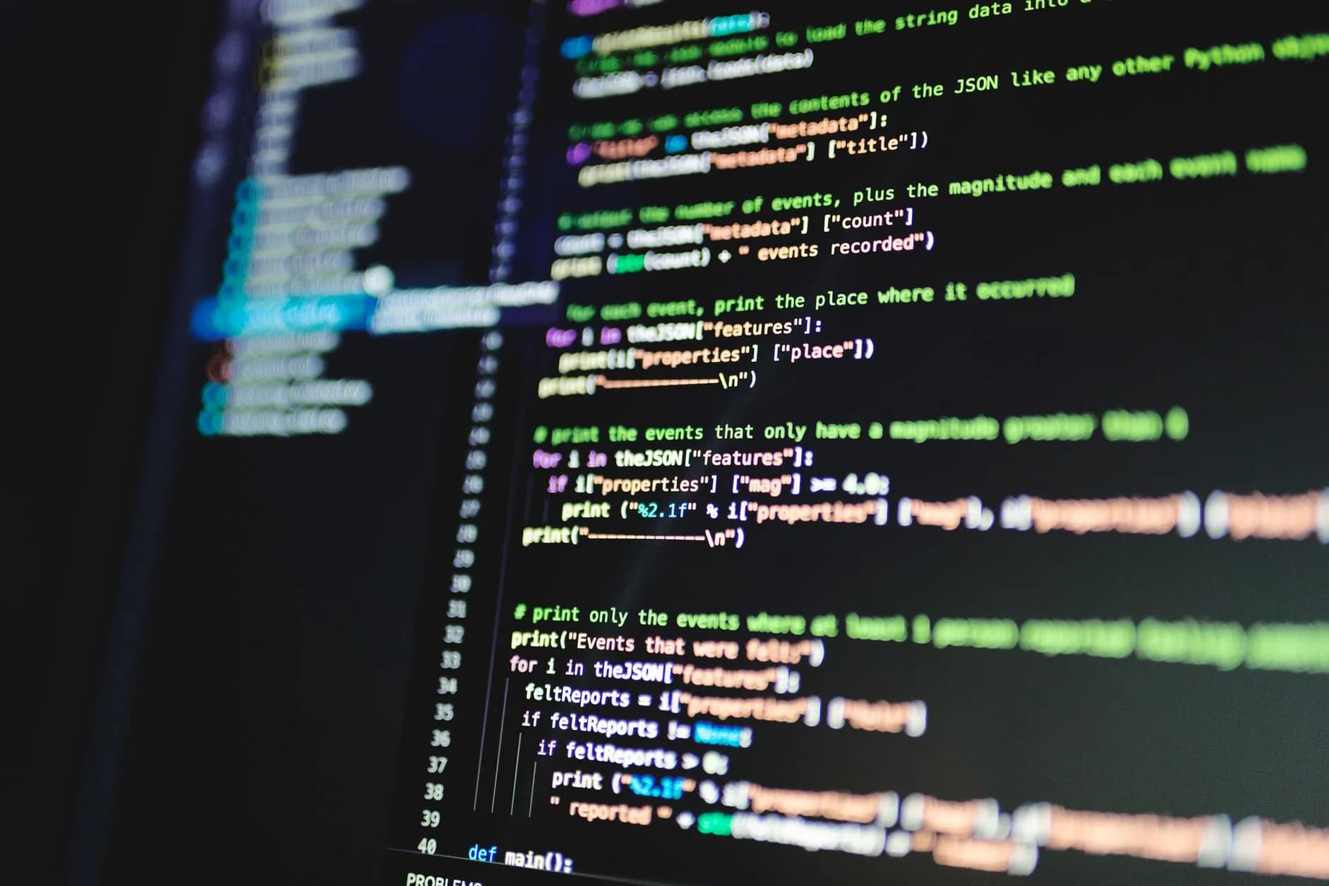 A developer writing code against a hosted server environment