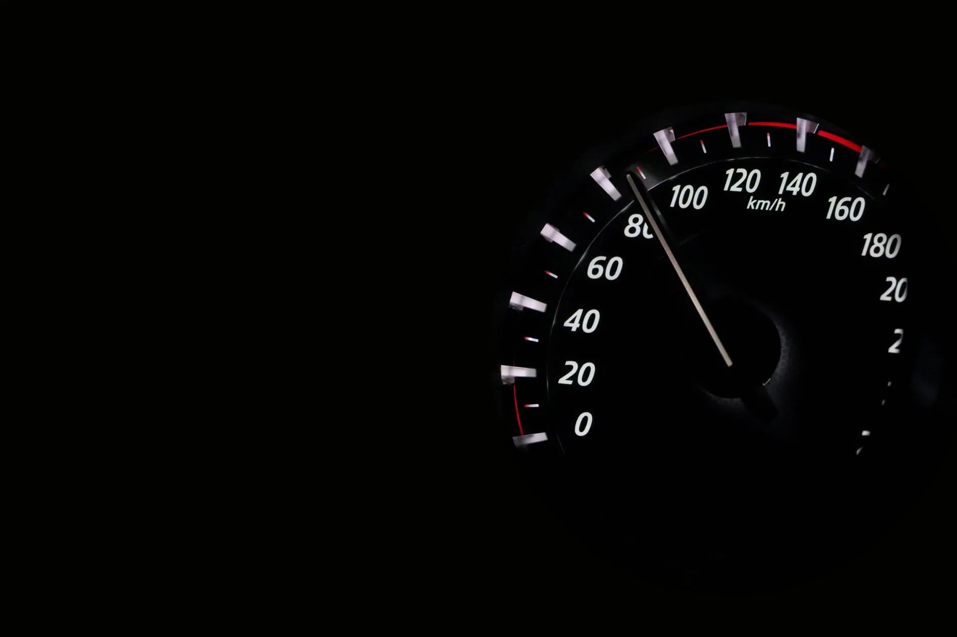 A speedometer standing in for a website performance test
